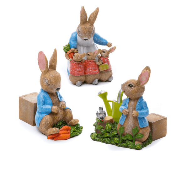 Beatrix Potter Peter Rabbit Plant Pot Feet - Set Of 3