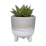 Mojave Glaze Grey Large Planter On Legs