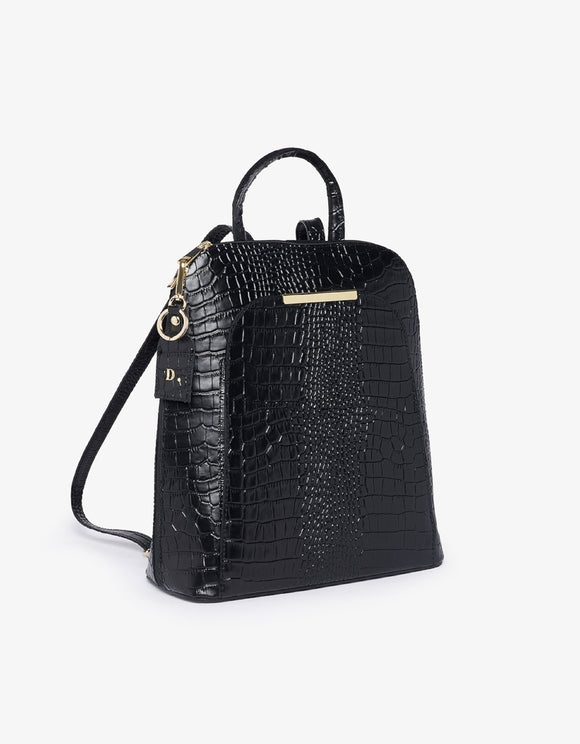 Small Leather Backpack Duchy No. 20 in Black 