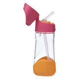 Tritan Kids Water bottle with straw 450ml - Strawberry Shake 