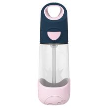 Tritan Kids Water bottle with straw 450ml - Indigo Rose 