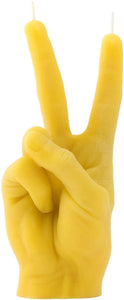 CandleHand Victory Hand Gesture Candle Yellow 