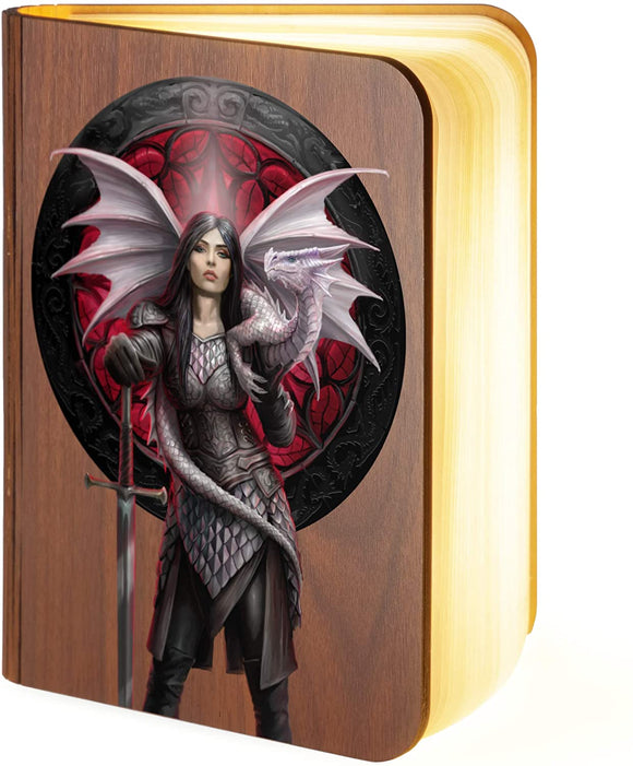 Valour wooden folding magnetic glowing led book light