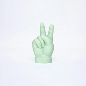 Candle Hand Baby – Peace Hand Gesture Candle (Green) | Superkidz & HO