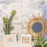 White Tassel Triple Photo Frame 4x6