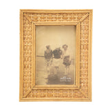 Rattan Photo Frame Gift 6 x 4"