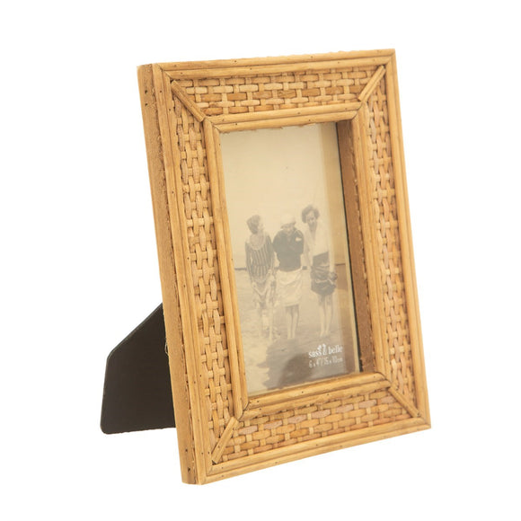 Rattan Photo Frame Gift 6 x 4