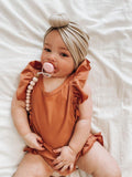 Neutrals wooden dummy clip holder, pacifier clip chain, baby gift - Superkidz and Home Oasis