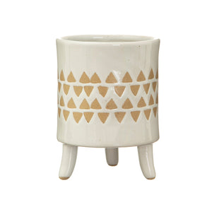 Isabella White Planter on Legs