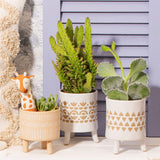 Isabella White Planter on Legs