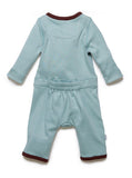 baby zip up sleepsuit green