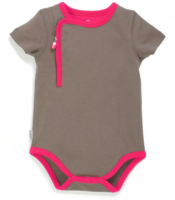 Short Sleeve Zip-Up Baby Bodysuit