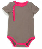 Short Sleeve Zip-Up Baby Bodysuit