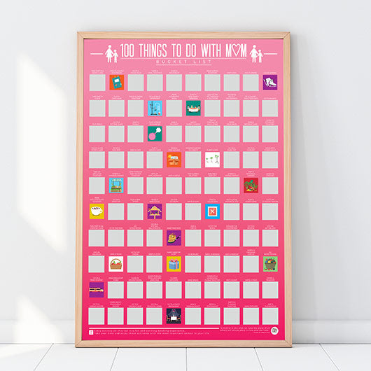 100 Things To Do With Mum Scratch Off Poster
