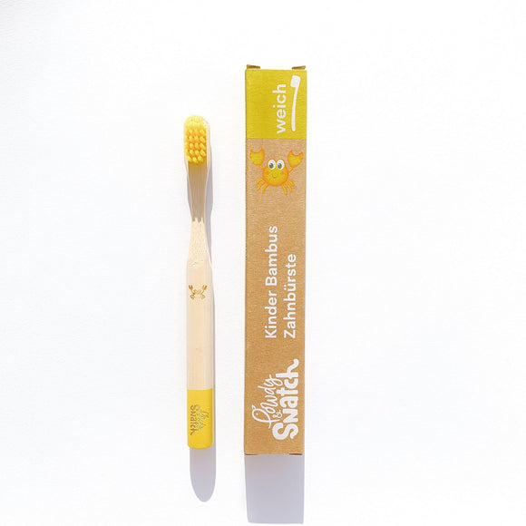 Kids Bamboo Toothbrush – yellow 