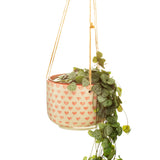 love heart hanging planter