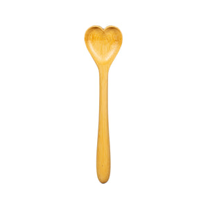 heart bamboo spoon