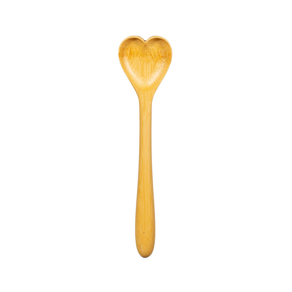 heart bamboo spoon