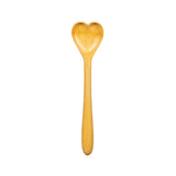 heart bamboo spoon