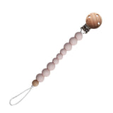 Neutrals wooden dummy clip holder, pacifier clip chain, baby gift - Superkidz and Home Oasis