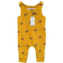 Lion all over print unisex baby dungarees cotton