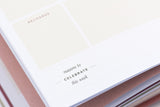 Ponderlily Undated Weekly Planner, Cayenne