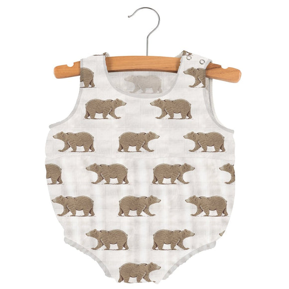 Goodnight Bear Newcastle Mini Bubble Bamboo Baby Romper