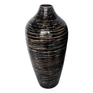 Black Natural Bamboo Tall Vase 54cm