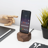 Wooden Docking Station Charger Android Geometric
