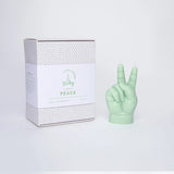 Candle Hand Baby – Peace Hand Gesture Candle (Green) | Superkidz & HO