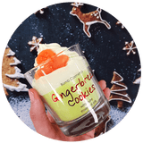 Gingerbread Cookies Piped Glass Christmas Scented Jar Candles 385g 