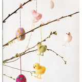 needle felt easter eggs