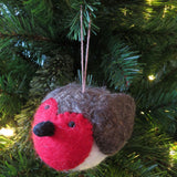 large felt robin christmas decoration