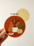DIY Beginners Embroidery Kit Happy Houseplant Trio