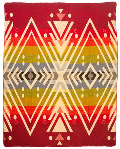 native blanket designs - red