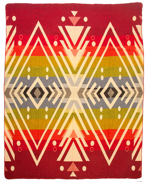 native blanket designs - red