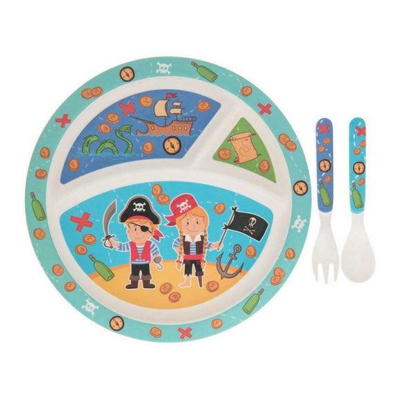 Pirates Bamboo Dinner set for toddlers 